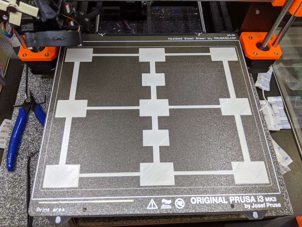 First layer test 3D print
