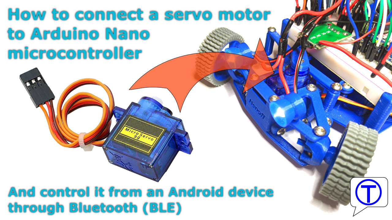 BlueCArd – part 8 – controlling a Servo Motor from Arduino Nano with an Android device