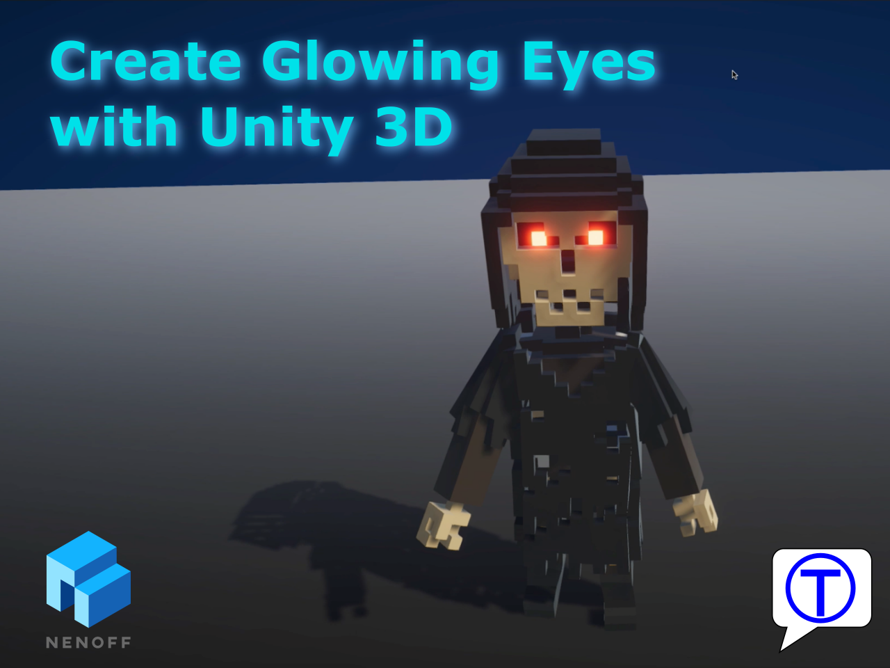 Create glowing eyes in Unity 3D